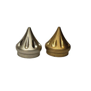 Peened Teardrop Designer Pommels in Brass or Nickel Silver - Jantz Supply 