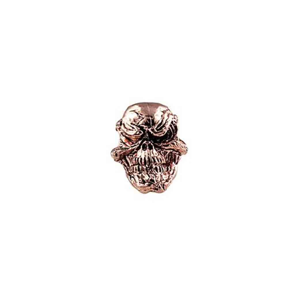 Grins Antique Copper Skull Bead - Jantz Supply 