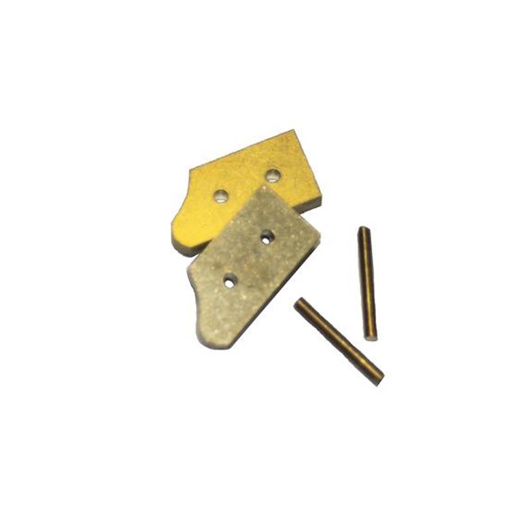 Jantz Made 1/4&quot; Brass Bolsters for Jantz Pattern Blades