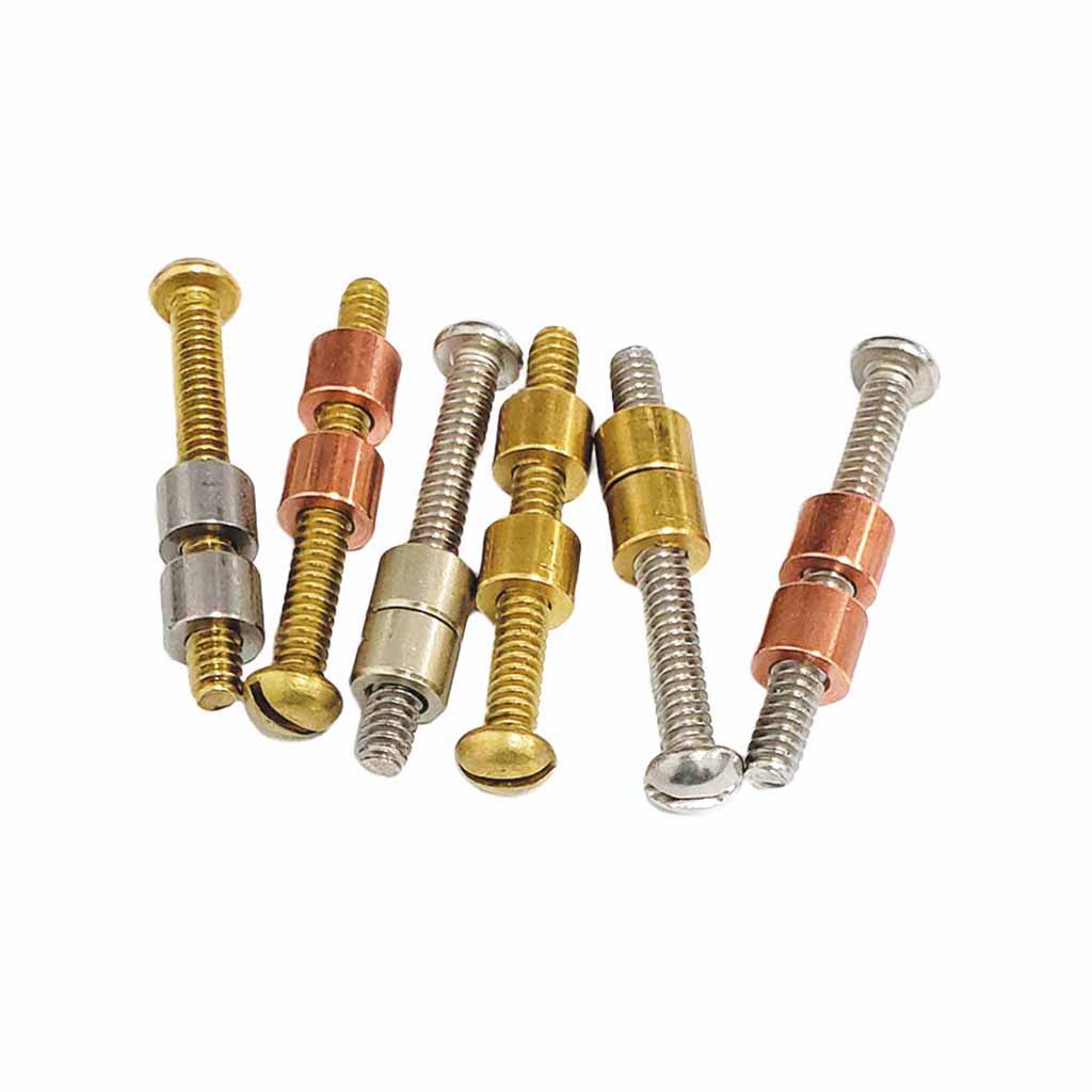 Brass or Nickel Silver Handle Pins 1 Length - pkg. 12, Nickel Silver / 3/16