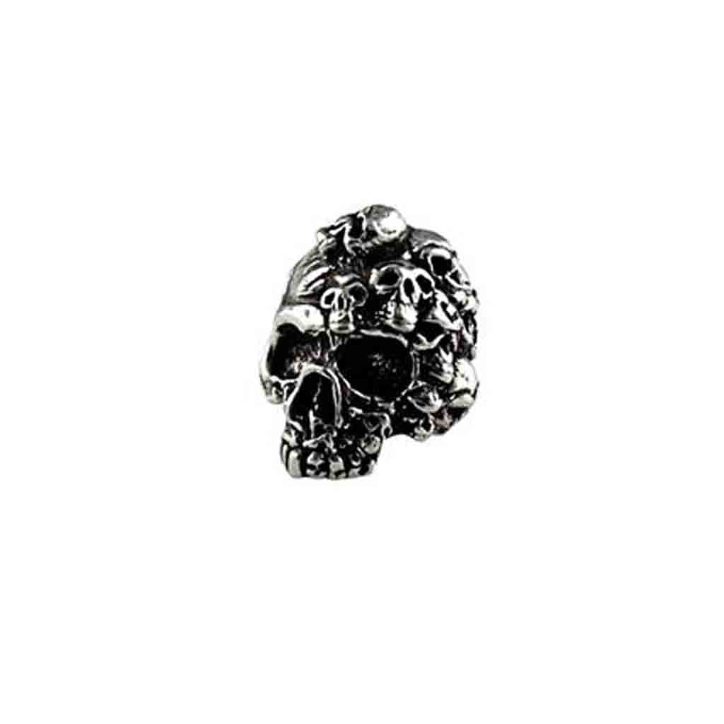 Mind Pewter Skull Bead - Jantz Supply 