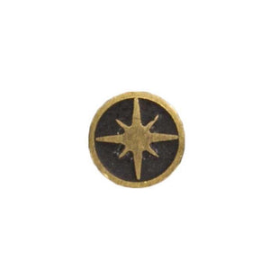 Nautical Star Mosaic Pin Brass Tube with Brass Star - Jantz Supply