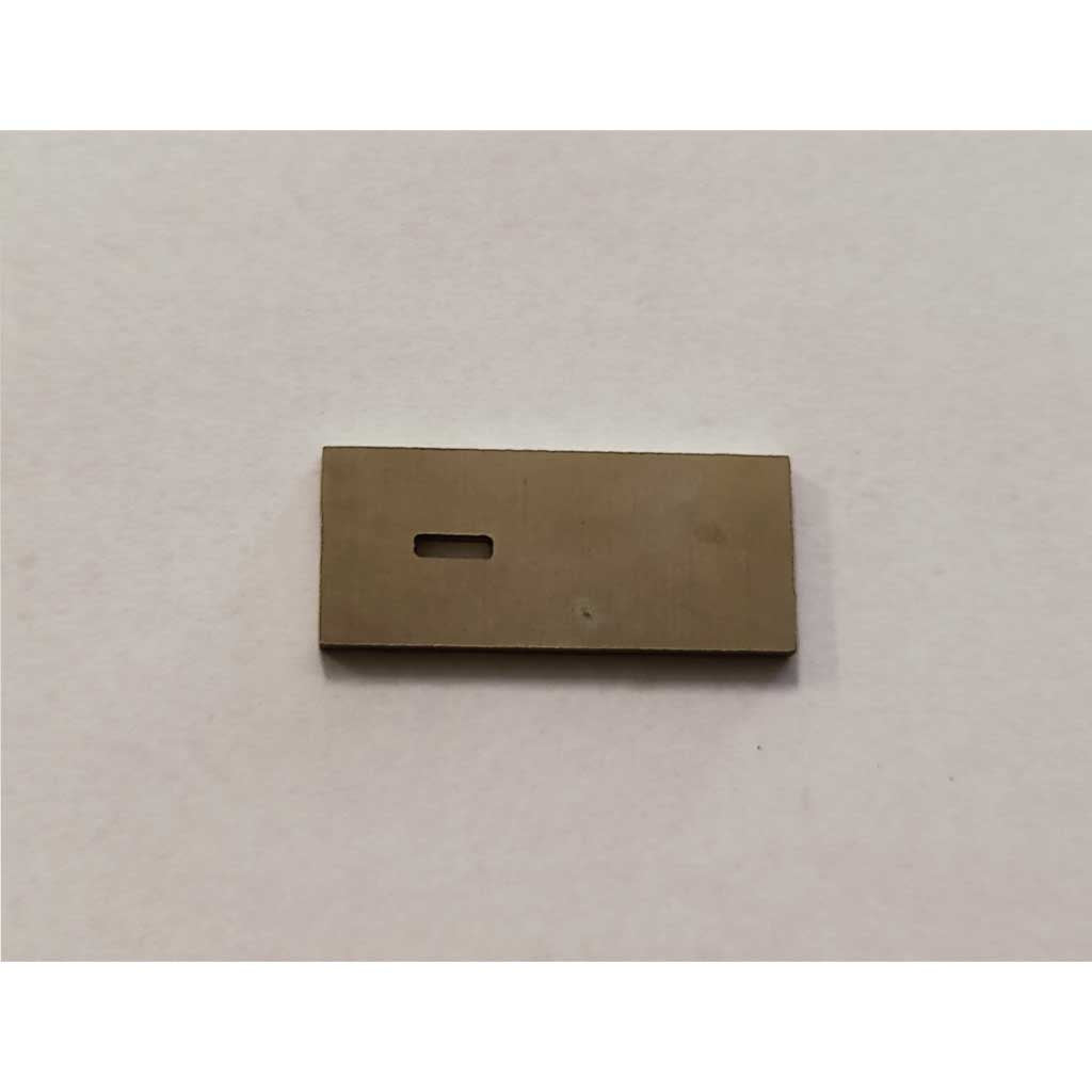 Unshaped Nickel Silver Guard for use with Copperhead Blade - Jantz Supply 