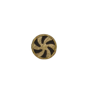 Pinwheel Mosaic Pin with Brass Tubing and Brass Wheel - Jantz Supply 