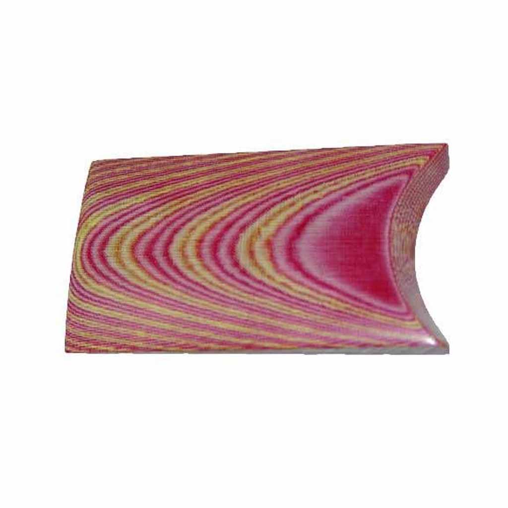 Red and Natural Linen 2 Ply Micarta - Jantz Supply