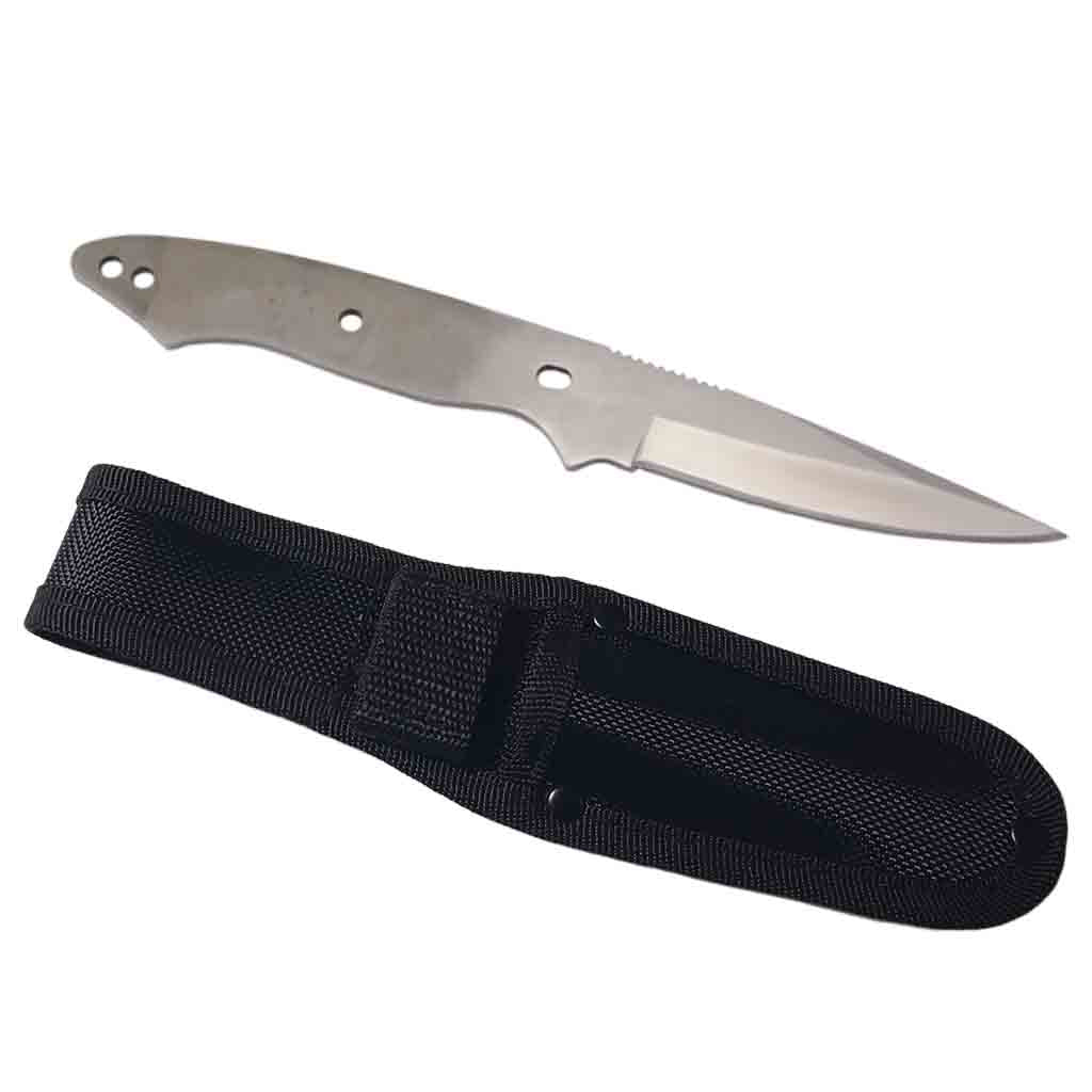 Utility Hunter Knife Kit - Full Tang - Blade Blank - (w/Brass