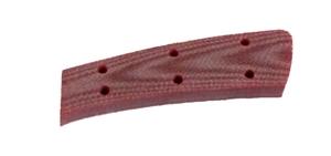 G3729 Pattern 37 Red G10 Handles No Texture - Jantz Supply