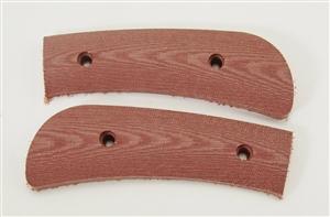 M2139 Red Linen Micarta Profiled Handles For Pattern 21 - Jantz Supply