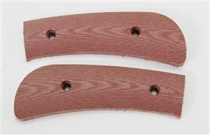 M2239 Red Linen Micarta Profiled Handles For Pattern 22 - Jantz Supply