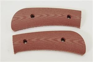 M2339 Red Linen Micarta Profiled Handles For Pattern 23 - Jantz Supply