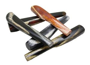 Giraffe Bone Round for Hidden Tang Blades